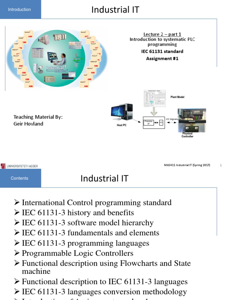 IEC 61131 Standard Assignment #1 | PDF | Programmable Logic Controller ...