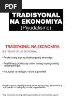 Tradisyonal Na Ekonomiya