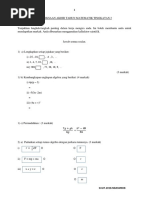 Peperiksaan Akhir Tahun Matematik Tingkatan 2