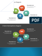 4 Semi Hemispheres Diagram: Placeholder Text Placeholder Text