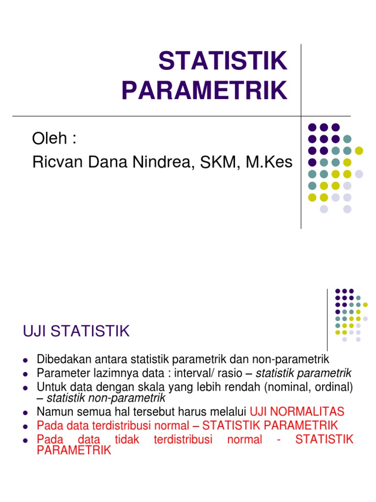 Statistik Parametrik