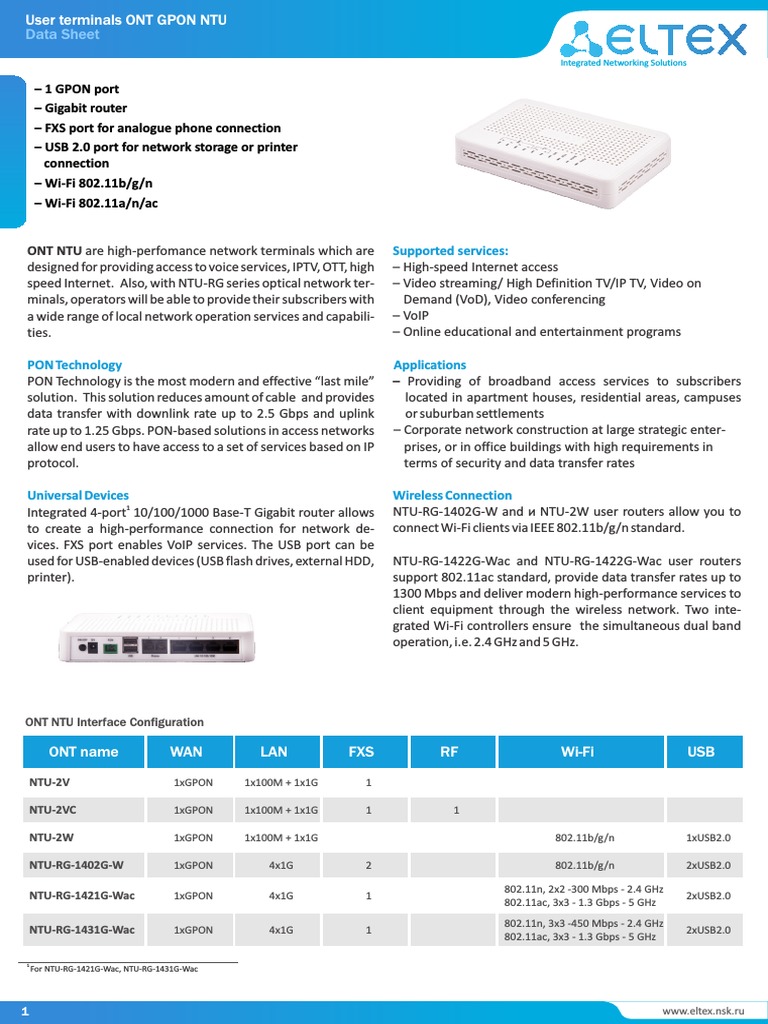 Ntu Datasheet Eng | PDF | Ieee 802.11 | Computer Network