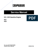 Mitsubishi FG20HN Forklift Trucks (Gasoline Engine) Service Repair Manual PDF