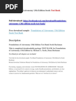 Download Foundations of Astronomy 13th Edition Seeds Test Bank by rypizaw SN393501748 doc pdf
