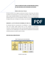 Programa Orientado Al Proyecto Del Centro Recreacional y La Planta de Transformacion de Residuos Sólidos