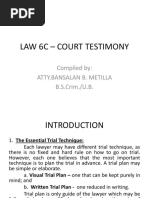 Law 6c Court Testimony