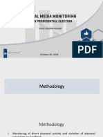 ISFED Social Media Monitoring For Presidential Elections - 1st Interim Report - Presentation