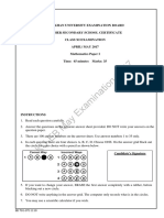 Mathematics HSSC 1 Paper I