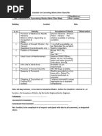 Checklist for Concreting other than pre contracted
