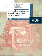 Buela Casal Manual de Evaluacio N en Psicologi A Cli Nica y de La Salud Inc PDF