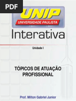 Tópicos de atuação profissional