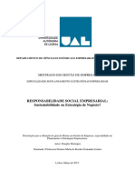 Responsabilidade Social Empresarial - Sustentabilidade Ou Estratégia de Negócio PDF