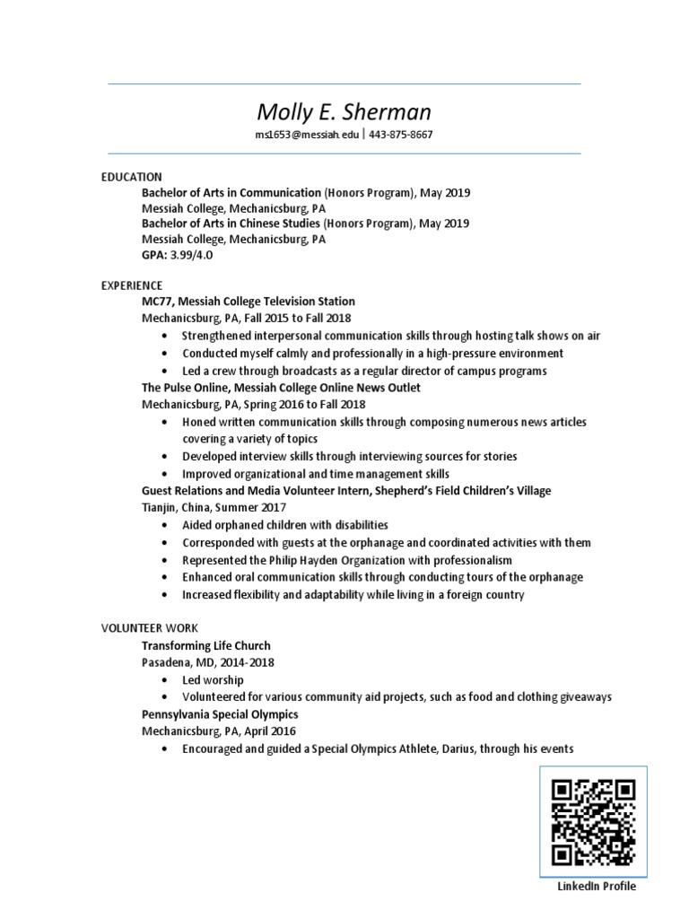 Comm Resume | PDF