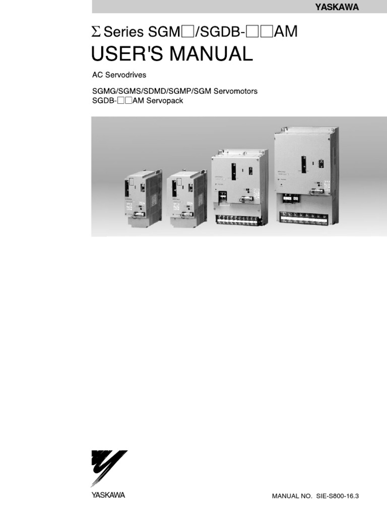 Yaskawa SGDB Manual | PDF | Control Theory | Feedback