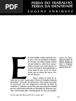 Perda Do Trabalho Perda Da Identidade