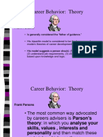 Career Behavior Theory