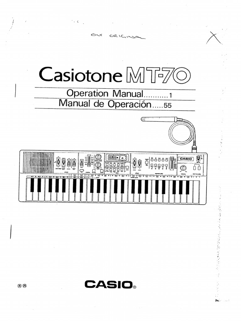 Casio MT-70 User Manual | PDF