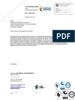 Informe de actividad del Plan Padrino para concejal de Ciénaga