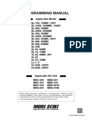 MoriSeikiSLSeriesProgrammingManual2008PMNLTMSC518I1ENL12002H02 PDF 