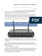 10 dicas para proteger seu modem/router