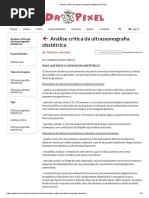 Análise Crítica Da Ultrassonografia Obstétrica Dr Pixel