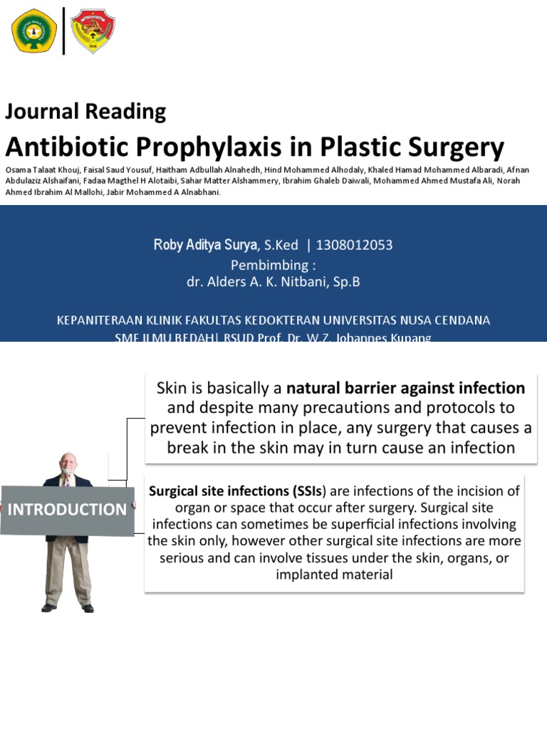 Antibiotic Prophylaxis in Plastic Surgery | PDF | Methicillin Resistant ...