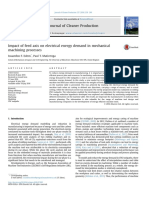 Impact of Feed Axis On Electrical Energy Demand in Mechanical