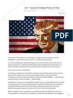 Texto Recomendado Fpif.org-Call It Unileaderism Trumps Foreign Policy of One (1)