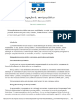 Resumo - Delegação No Serviço Público (Direito Administrativo)