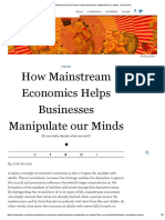 How Mainstream Economics Helps Businesses Manipulate Our Minds - Evonomics