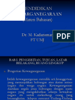 PENDIDIKAN KEWARGANEGARAAN (Materi Bahasan)