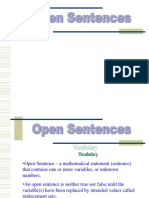 1 5 Open Sentences