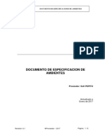 Documento de Especificacion de Ambientes