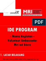 Mri Act Blora Program - Volunteer Ambassador