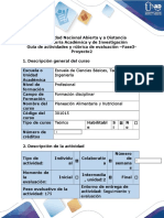 Guía de Actividades y Rubrica de Evaluación - Fase 3 - Proyecto 2. Nutrición.