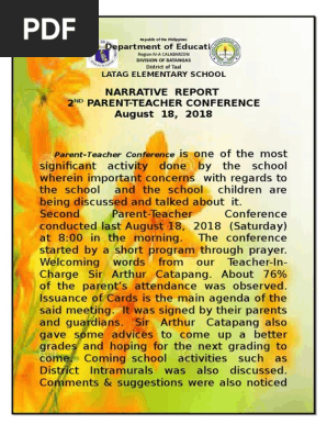 2nd Parents Teacher Conference