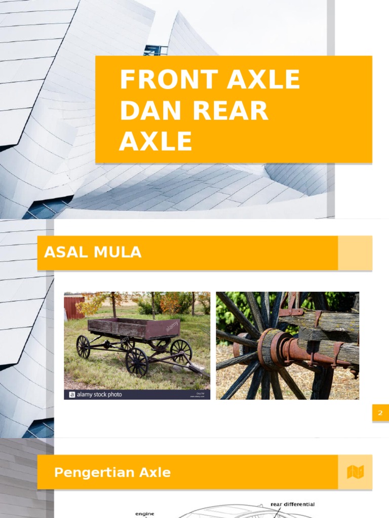 Perbandingan Front dan Rear Axle | PDF