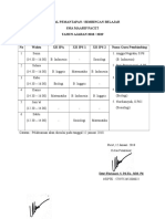 JADWAL PEMANTAPAN 1819