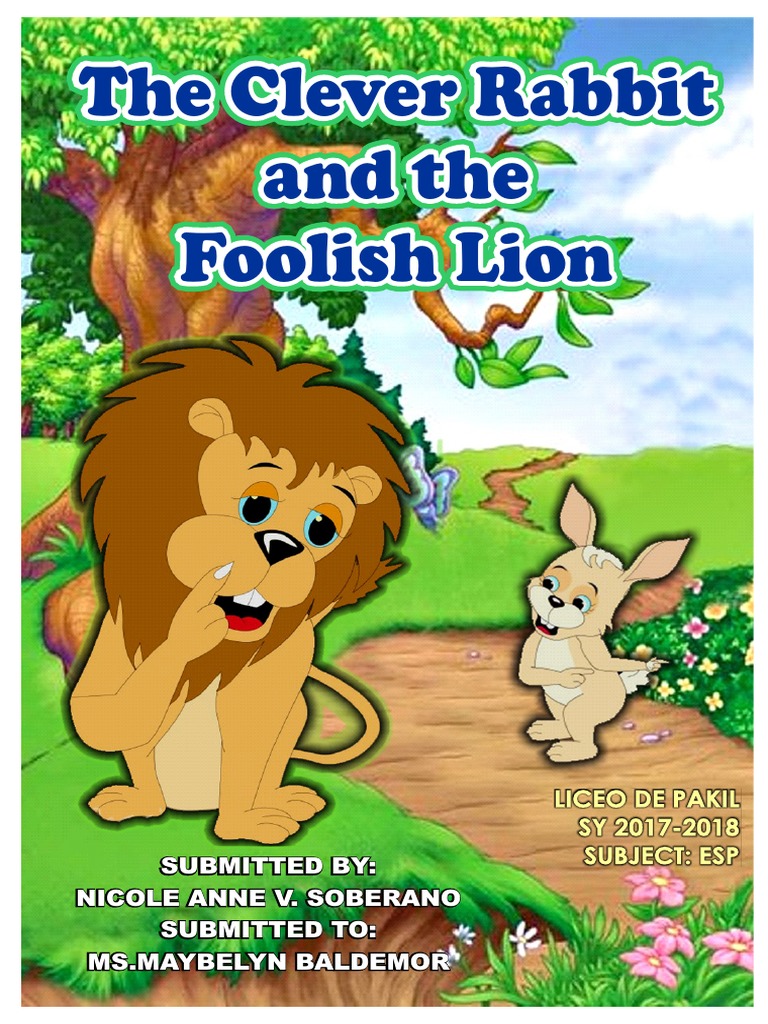 Clever Rabbit and Foolish Lion Story | PDF