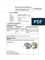 SESION DE APRENDIZAJE #6 DE PRIMER AÑO ECONOMIA para Yuly