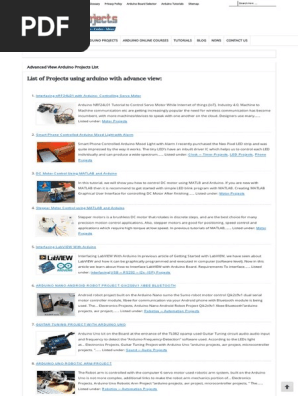 Arduino 3000 Projects List Ebook Duino4projects Arduino - 
