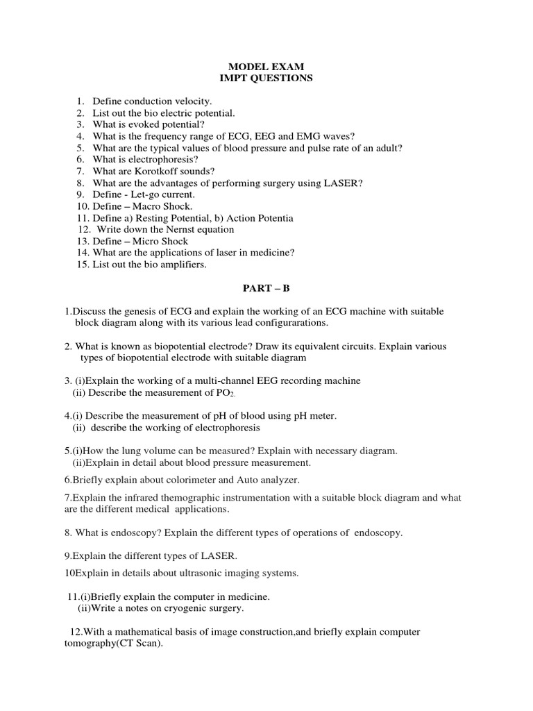Medical Exam Prep Questions | PDF