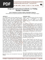 Design and Construction of An Electric Arc Welding Machine's Transformer