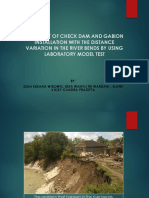 The Effect of Check Dam and Gabion Installation With The Distance Variation in The River Bends by Using Laboratory Model Test