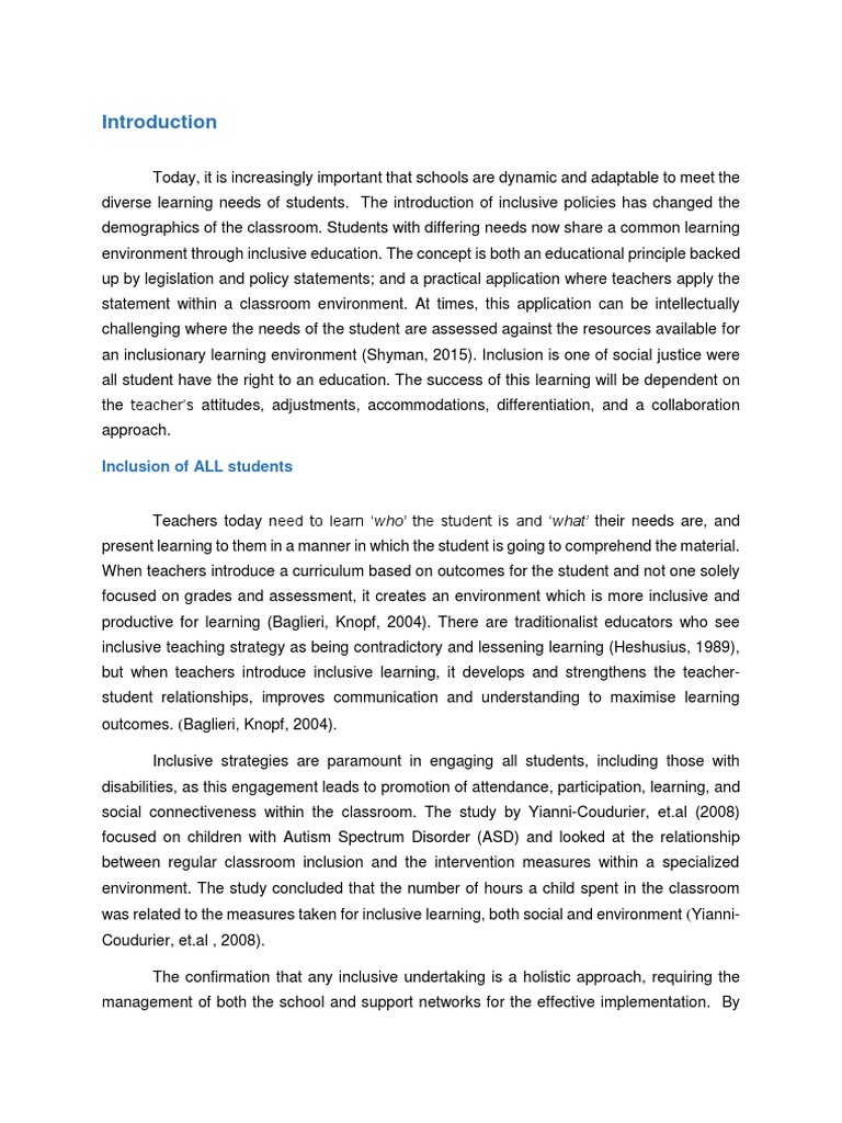 Inclusive Education Strategies for All Students | PDF | Inclusion ...