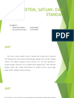 Unit, Sistem, Satuan, Dan Standar