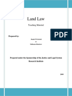 Land Law: Teaching Material