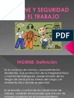 Higiene y Seguridad en El Trabajo