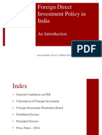 FDI Policy in India - An Introduction