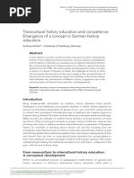 Transcultural History Education and Competence Emergence of A Concept in German History Education